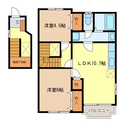 甚目寺駅 徒歩11分 2階の物件間取画像